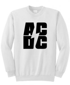 AC DC Font Sweatshirt SU