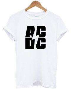 AC DC Font T shirt  SU