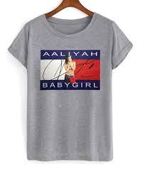 Aaliyah Babygirl grey T-shirt   SU