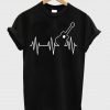 Acoustic Guitar Heartbeat t shirt