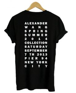 Alexander wang spring summer 2014 t shirt back