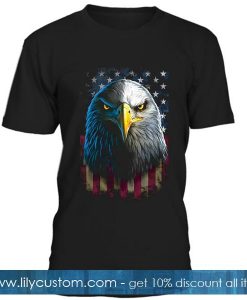 American Flag Icon Eagle T Shirt