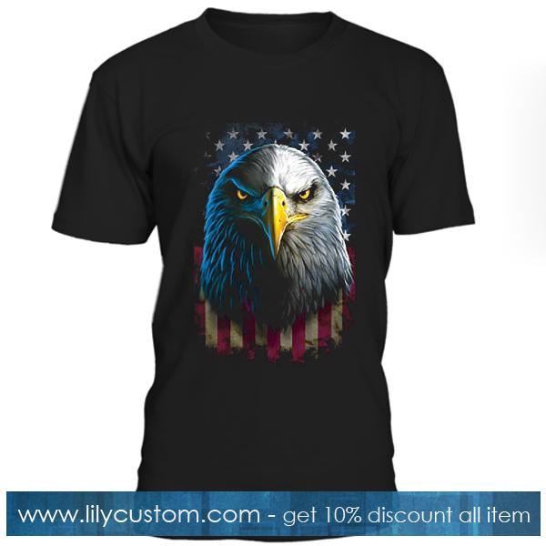American Flag Icon Eagle T Shirt