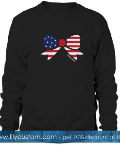 American Flag Ribon Sweatshirt