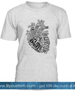 Anatomical Heart T Shirt