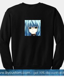 Anime Wolf Girl Sweatshirt Back