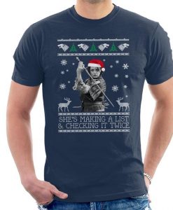 Arya Stark Game Of Thrones Christmas Men's T-Shirt by Pheasant Omelette
