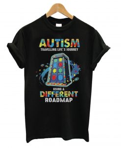 Autism Traveling life’s journey using a different roadmap T shirt