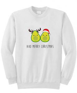 Avocado Avo Merry Christmas Sweatshirt  SU