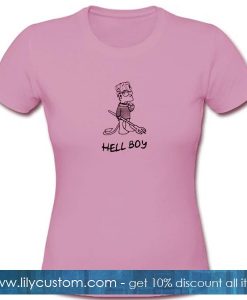 Bart Simpsons Hell Boy T Shirt