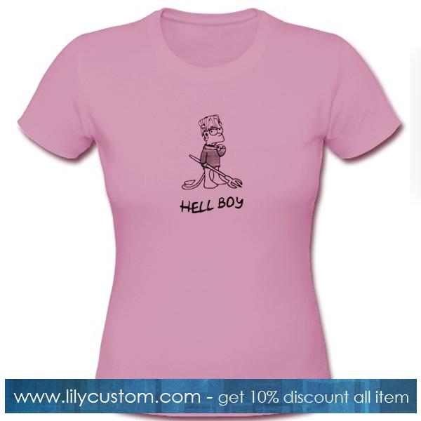 Bart Simpsons Hell Boy T Shirt