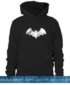 Bat Print Hoodie