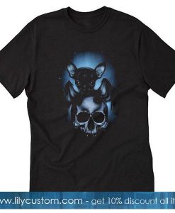 Bat hug skull T-shirt