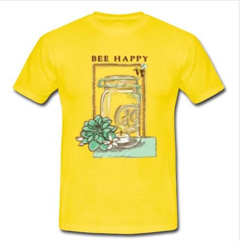 Bee happy yellow T shirt