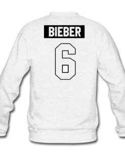 Bieber 6 sweatshirt back