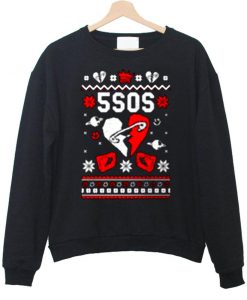 Black 5 seconds of summer Christmas sweatshirt