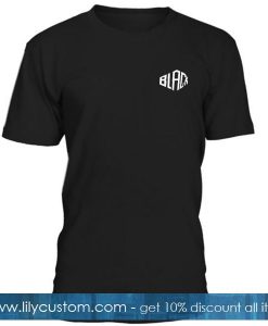 Black Id Font T shirt