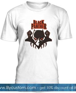 Black Panther Fists Logo T Shirt