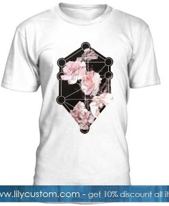 Blood Is The New Black Asymmetric Flower Tshirt