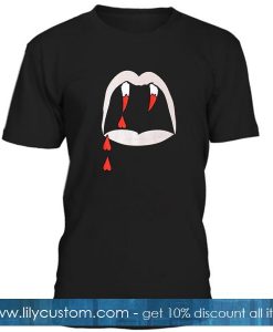 Blood Vampire Teeth Tshirt