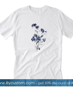 Blue Flower T Shirt