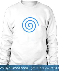 Blue Spiral Lines Sweatshirt