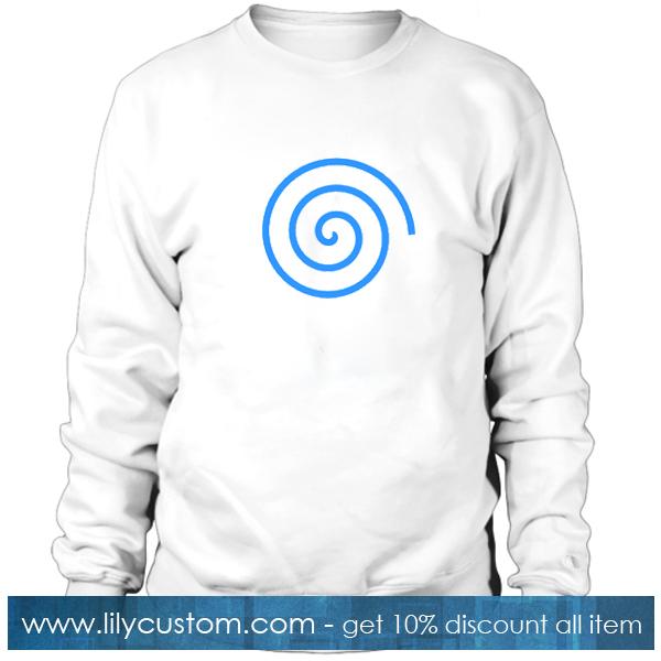 Blue Spiral Lines Sweatshirt