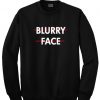 Blurry face sweatshirt