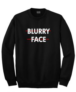 Blurry face sweatshirt