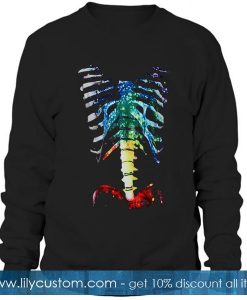 Bones Pattern Print Sweatshirt