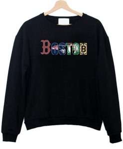 Boston Red Sox New England Patriots Boston Celtics Boston Bruins Sweatshirt  SU