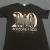 Boyzone BZ20 Tour Merchandise Medium T-shirt (Black) with official programme