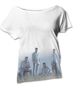 Boyzone Fade Portrait Ladies White T-Shirt