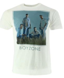 Boyzone Large Printed Image & Tour Dates Men's T-shirt Official Licensed Music