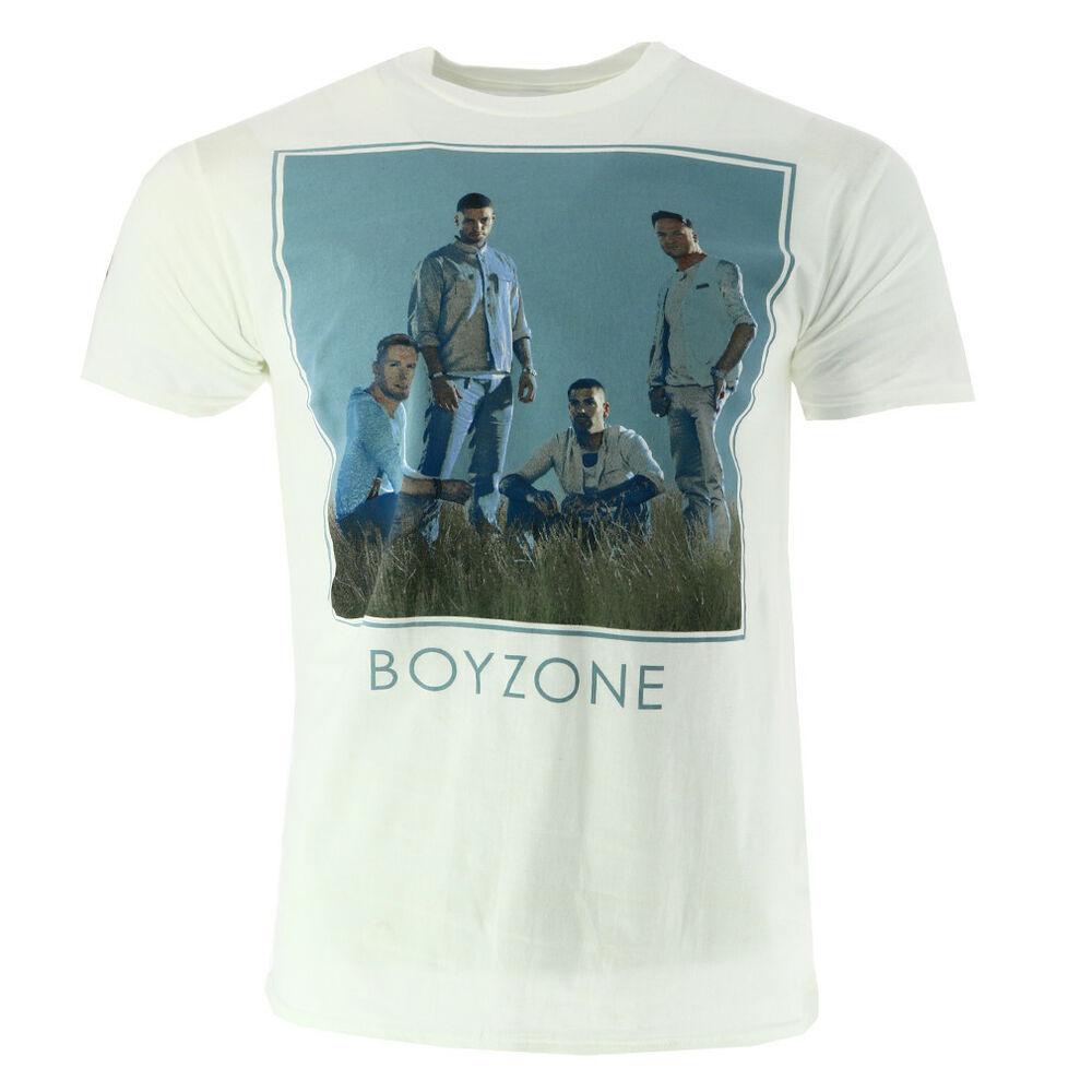 Boyzone Large Printed Image & Tour Dates Men's T-shirt Official Licensed Music