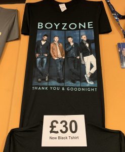 Boyzone Thank You & Goodnight Farewell Tour Dates 2019 black