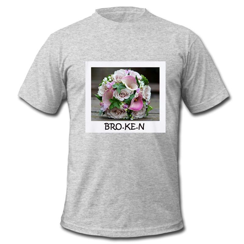 Broken Rose Flowers Vintage T Shirt