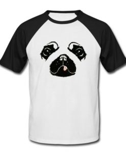 Bull Dog Face Baseball shirt