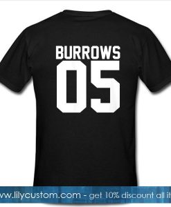 Burrows 05 Tshirt Back