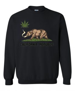 California republic weed sweatshirt