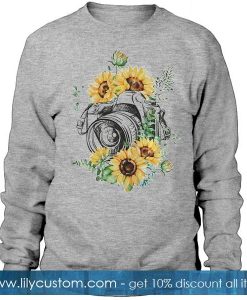 Camera sunflower Sweatshirt