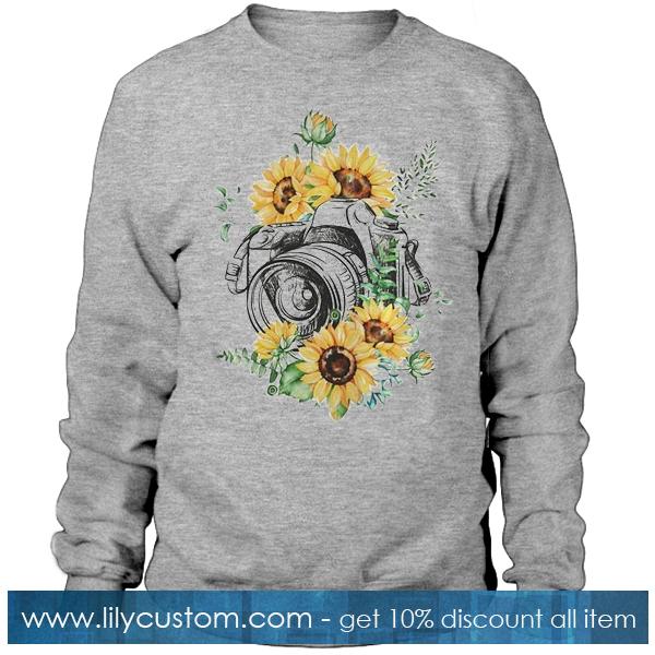 Camera sunflower Sweatshirt