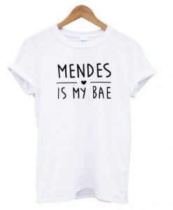 Carlie Mendes is My BAE Letter Print T shirt