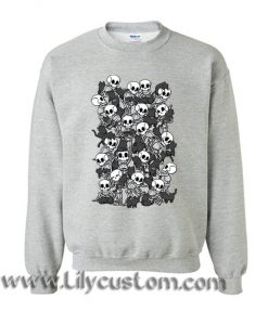 Cat Skull Party Sweatshirt (LIM)