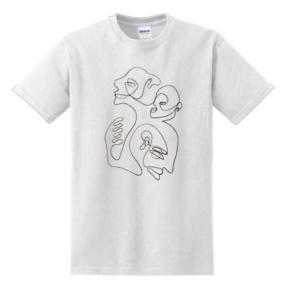 Christiane Spangsberg Line Face T-Shirt   SU