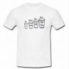 Coffee Cup Sizes Funny Mood T Shirt