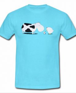 Cow and chicken t shirt