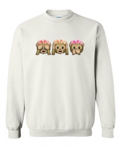 Cute Monkey Flower Sweatshirt