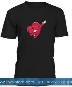 Dabbing Heart Valentines T Shirt