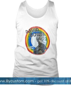 David Bowie Sound and Vision Burnout Rainbow Tank Top